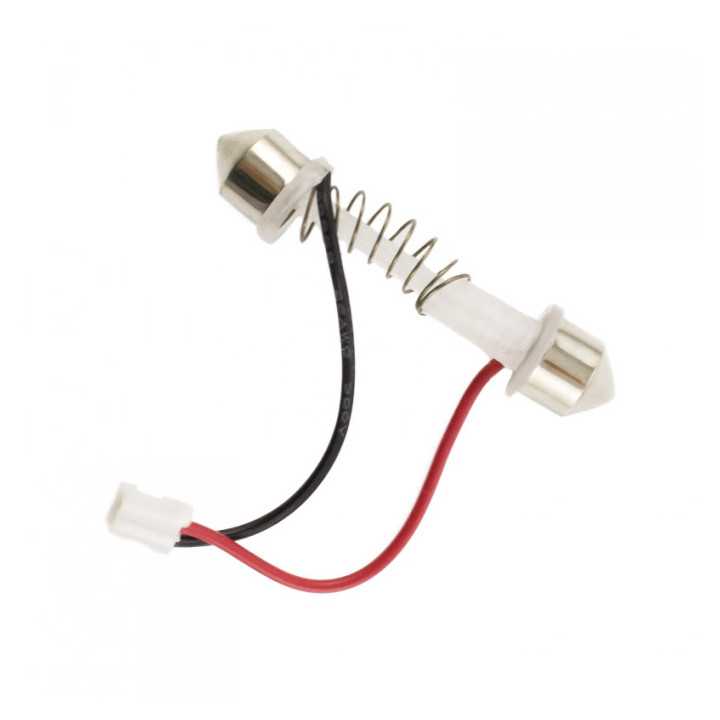 Placa LED SMD 20x60 mm 12V SMD5050 3W lumina alba 240lm inclus adaptoare W5W C5W BA9S CarGuard