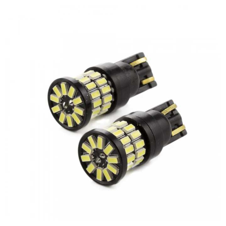 Set Becuri LED auto T10 W5W 5W 360lm alb-rece pentru interior / portbagaj 2buc CarGuard