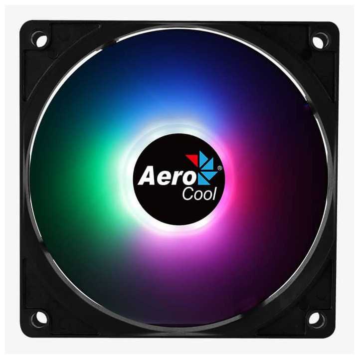 Ventilator Aerocool Frost12 120x120x25mm iluminare RGB 8 LED-uri rulmenti Sleeve Bearing 1000 RPM