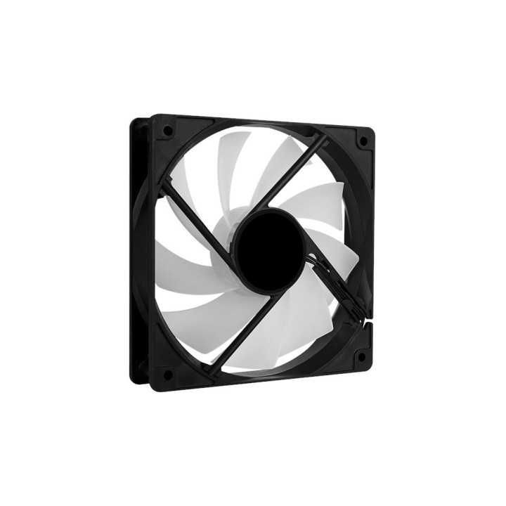 Ventilator Aerocool Frost12 120x120x25mm iluminare RGB 8 LED-uri rulmenti Sleeve Bearing 1000 RPM
