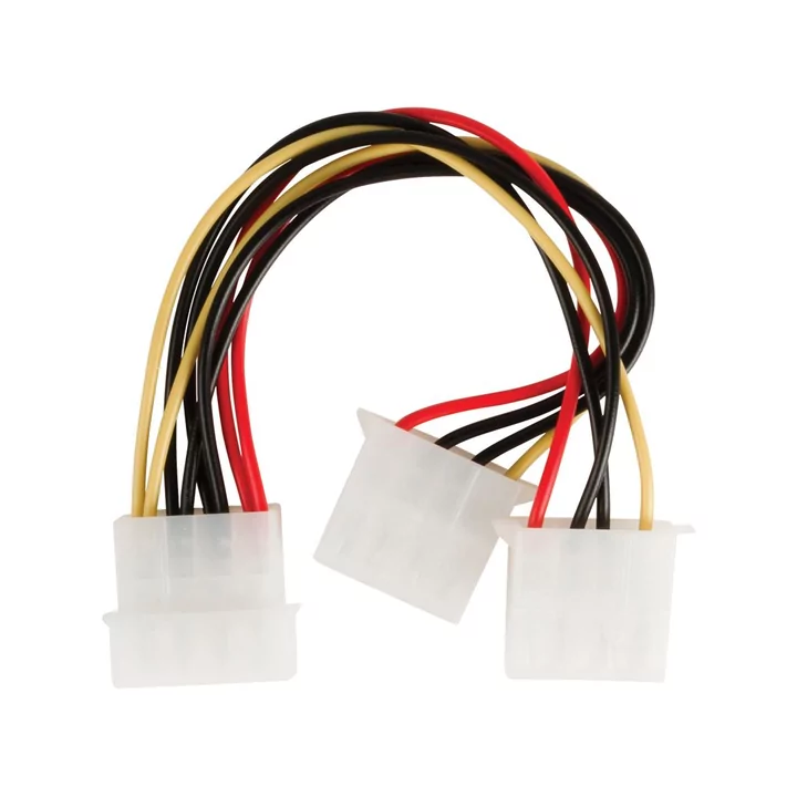 Cablu adaptor Intern PC sursa Molex tata - 2x Molex mama 0.15m Valueline