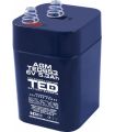 Acumulator AGM VRLA 6V 5.3A dimensiuni 67mm x 67mm x h 97mm cu arcuri tip 4R25 TED Battery Expert Holland