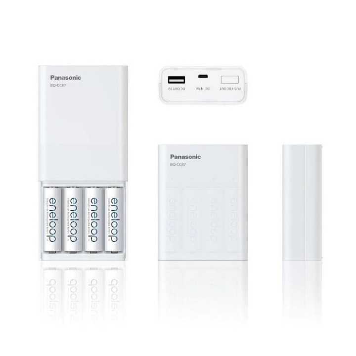 Eneloop Incarcator USB & boster include acumulatori 4x AA(R6) 1900m APanasonic K-KJ87MCC40USB