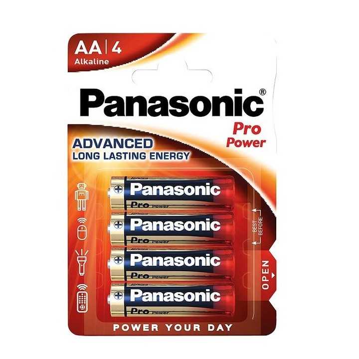 Panasonic baterii alcaline AA (LR6) Pro Power 4buc LR6PPG/4BP
