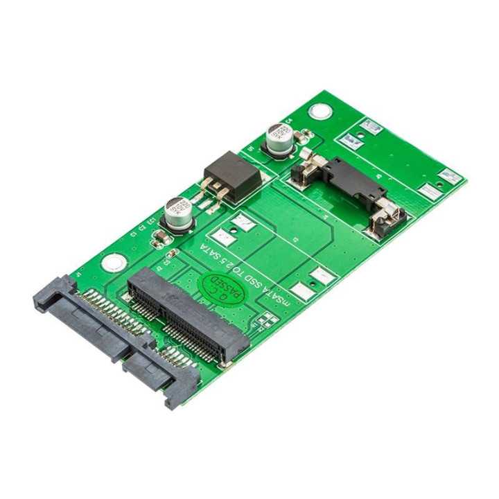 Adaptor mSATA - SATA verde Orico S22PTMS