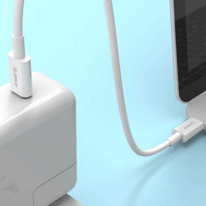 Cablu USB type C tata-tata 1m alb Orico BCU-10