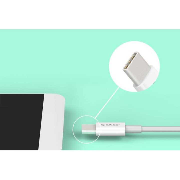 Cablu USB type C tata-tata 1m alb Orico BCU-10