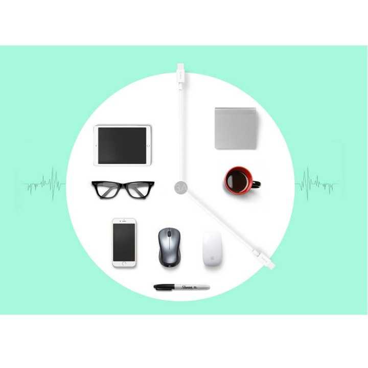 Cablu USB type C tata-tata 1m alb Orico BCU-10