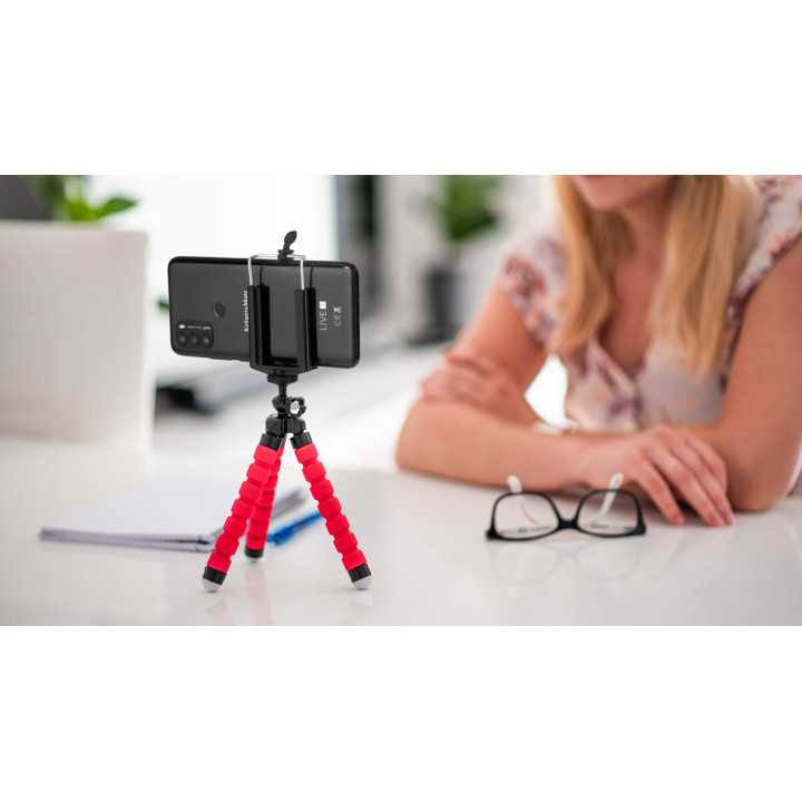 Trepied pentru telefon/camera rosu KRUGER&MATZ