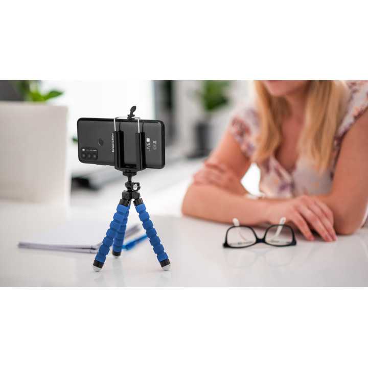 Trepied pentru telefon/camera albastru KRUGER&MATZ