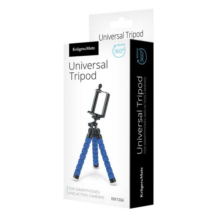 Trepied pentru telefon/camera albastru KRUGER&MATZ