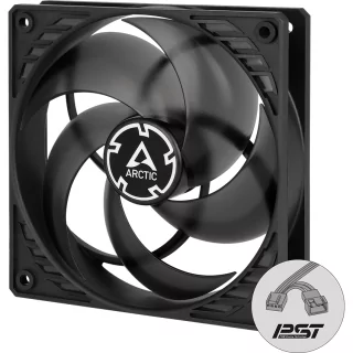 Ventilator ARCTIC AC P12 PWM PST black/transparent 120x120x25 mm 200-1800RPM 4Pin ACFAN00134A