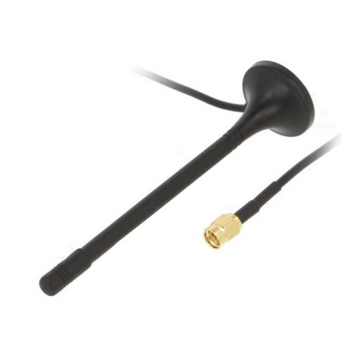 Antena WiFi 2dBi verticala Montare magnet 50 Ohm tata SMA SR PASSIVES WIFI-ANT069