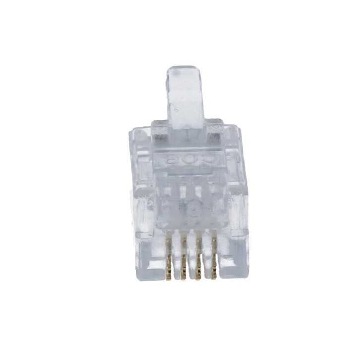 Mufa RJ10 4p4c pe cablu IDC crimpat MH CONNECTORS MHRJ114P4CR