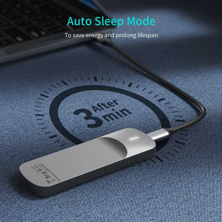 Rack extern NVMe M.2 SSD USB TYPE C GEN 2 cu carcasa Choetech PC-HDE16