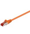 Cablu CAT6 25m patch SFTP (PiMF) 250MHz cupru ecranat RJ45 portocaliu Goobay