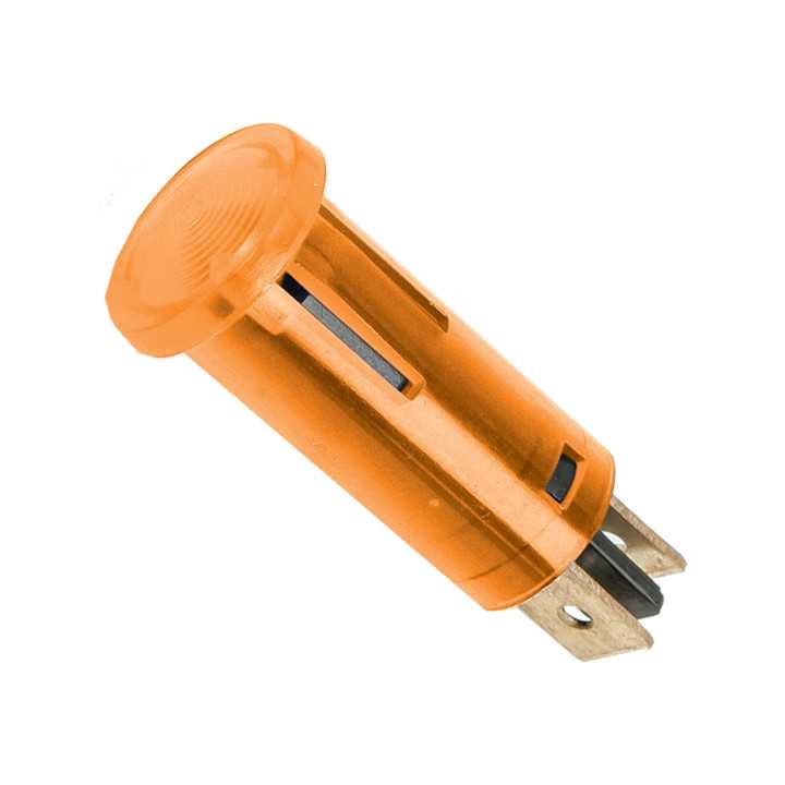 Lumina semnal 12V lumina portocalie LED 39x12 mm terminal 6.3mm 07921NA