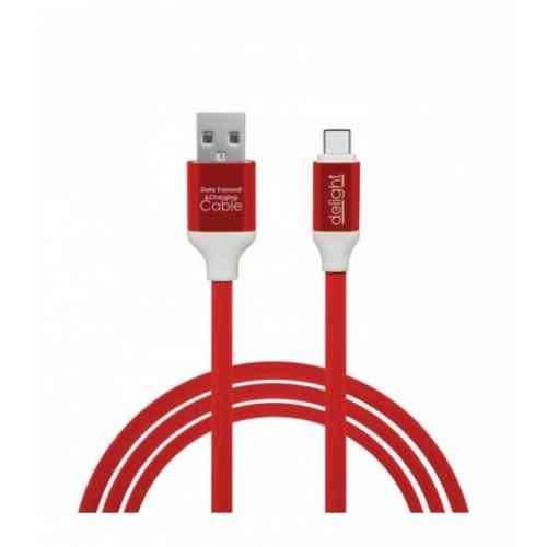 Cablu de date USB Type C invelis siliconic 4 culori 1m 55436 Delight