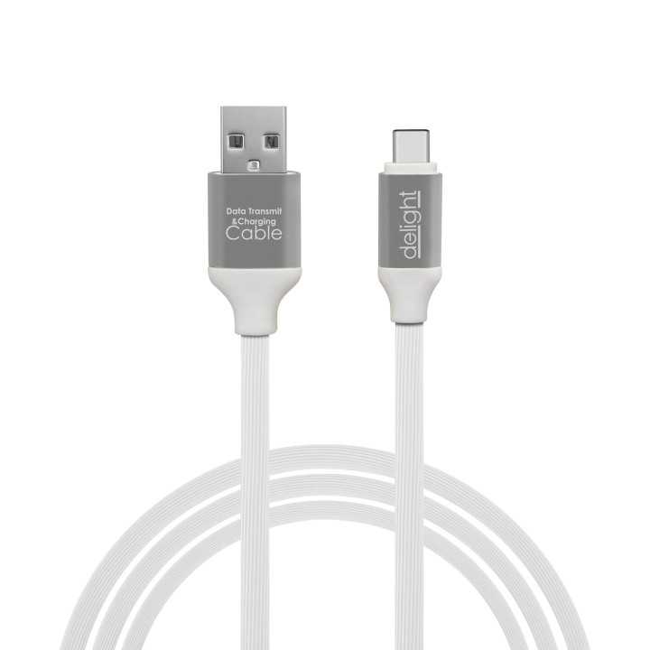 Cablu de date USB Type C invelis siliconic 4 culori 1m 55436 Delight