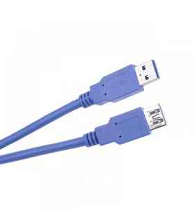 Cablu prelungitor USB 3.0 A tata - A mama 1.8m albastru