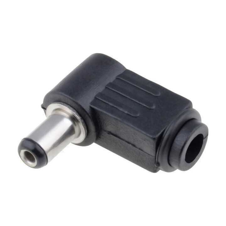 Mufa alimentare DC tata 5.5mm x 2.1mm pe cablu 9mm PC-2.1/5.5K