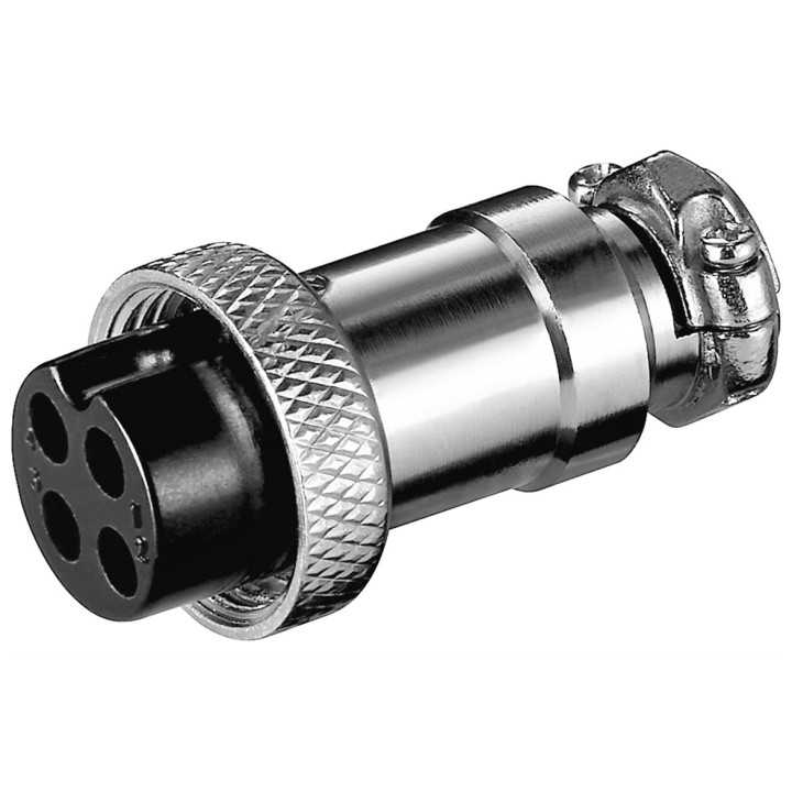 Mufa XLR mama NC4 pentru microfon Jack 4 Pin Goobay 11230