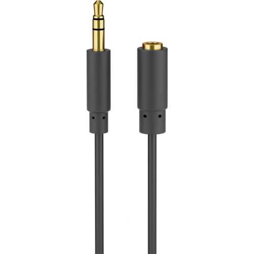 Cablu extensie pentru casti audio AUX JACK 3.5 mm Stereo 1.5m SLIM mama-tata Goobay