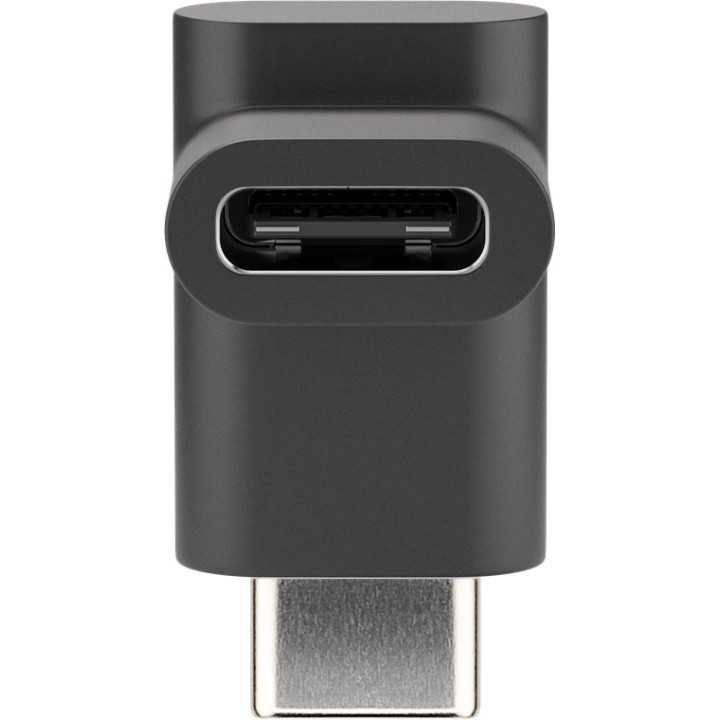 Adaptor USB TYPE C la USB TYPE C 90 20x10x10mm negru Goobay