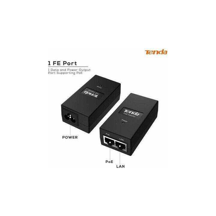 Injector Power Over Ethernet (POE) Tenda PoE15F 100Mbps