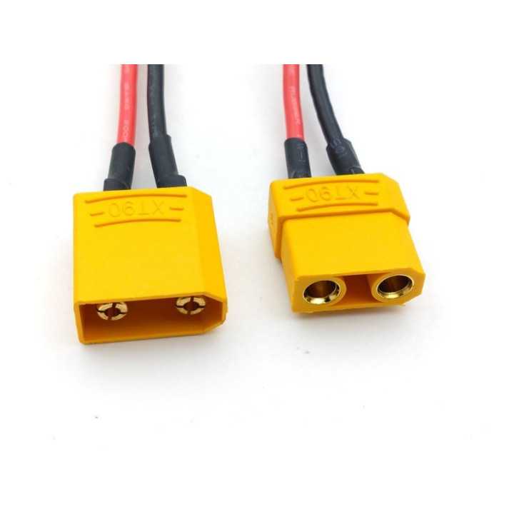 Set mufa XT90 tata mama cu cablu siliconic