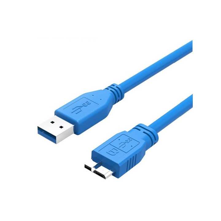Cablu USB 3.0 la micro USB 0.5m albastru