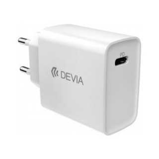 Adaptor Priza Devia C13A Alb 1x USB TYPE C 3A 20W