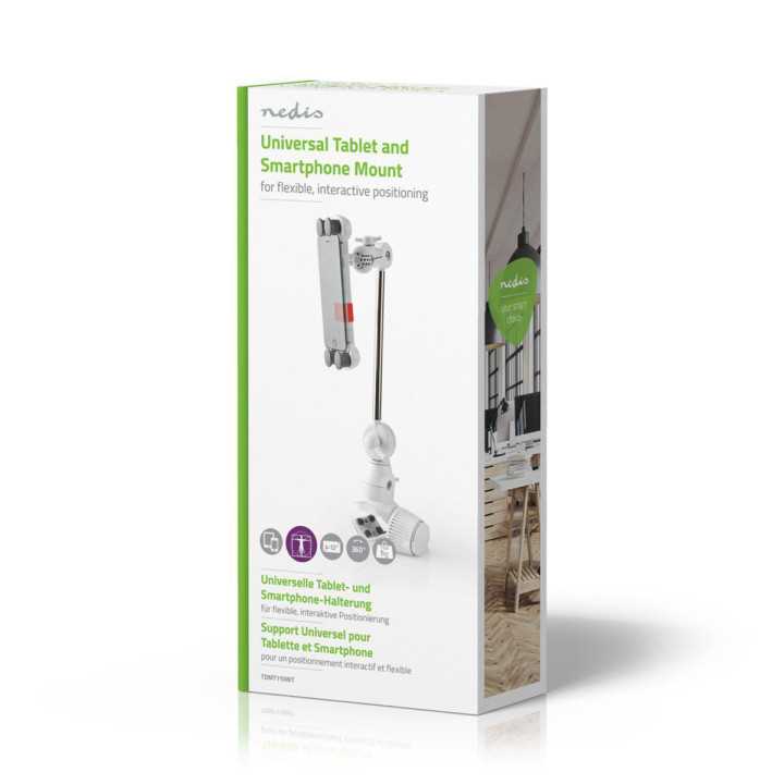 Suport pentru tableta si smartphone 4-12" reglabil rotire 360Nedis