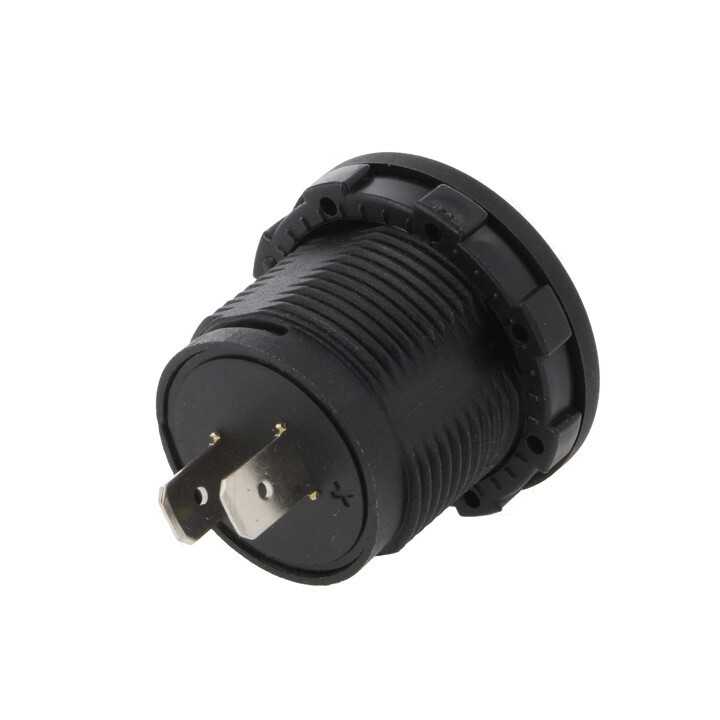 Voltmetru 6-33VDC negru-rosu SCI A25-1-BB3-R