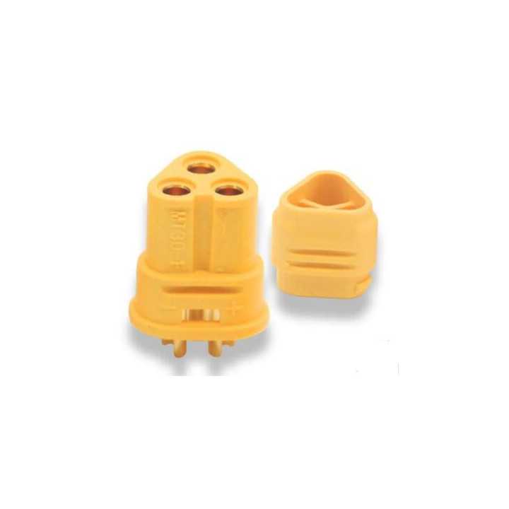 Mufa alimentare DC MT30 mama 3 pini pe cablu lipite 15A 500V AMASS MT30-F