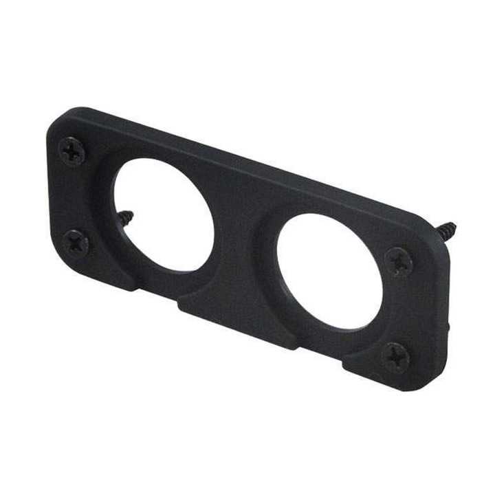 Suport aplicat pentru 2x prize auto surub mascat negru SCI A13-216DDP