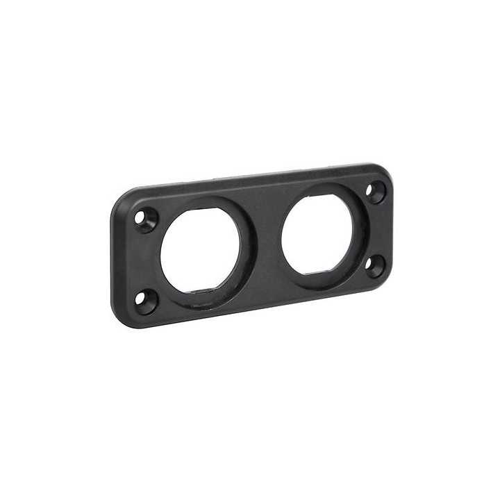 Suport aplicat pentru 2x prize auto surub negru SCI A13-165-1