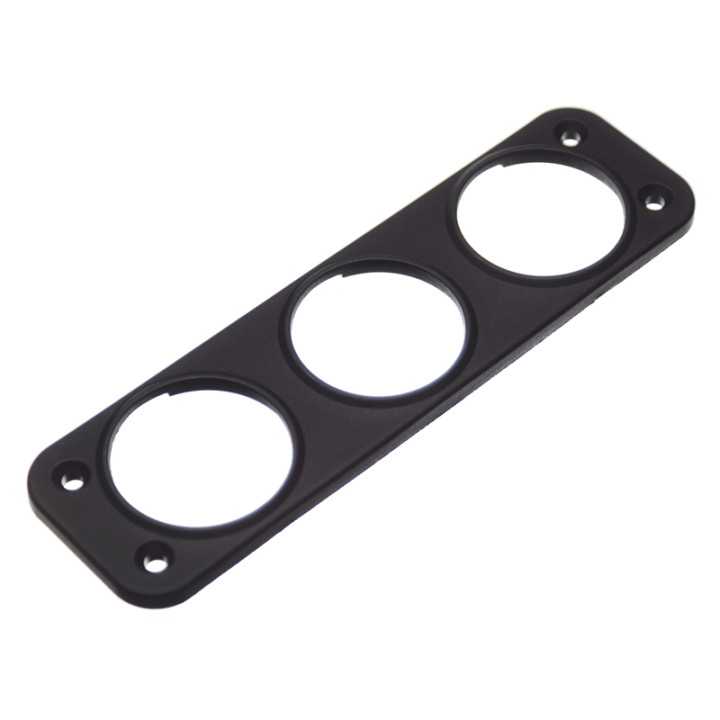 Suport aplicat pentru 3x prize auto surub negru SCI A13-216DTP