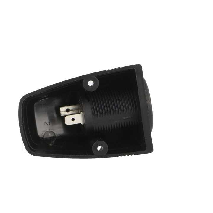 Adaptor aplicat 1x soclu bricheta auto negru SCI A13-142HS