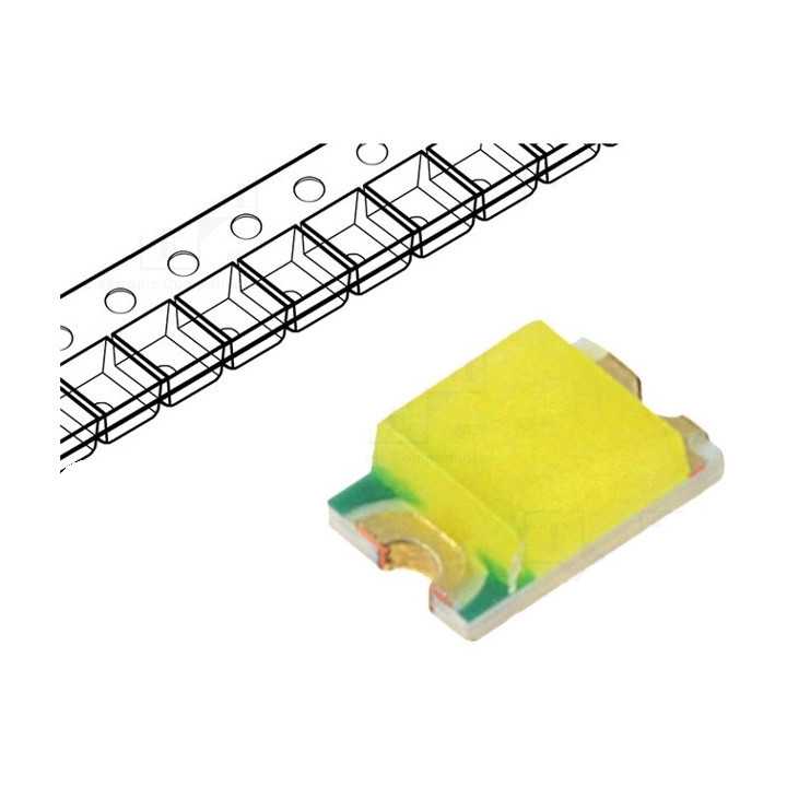 LED SMD 0805 alb rece 1000-1400mcd 6500K 120 20mA 2.8-3.4V OPTOFLASH OF-SMD2012