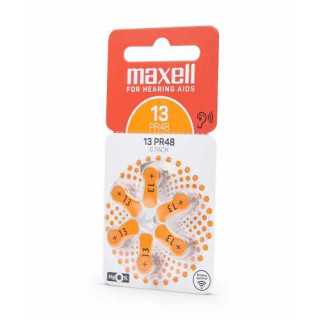 Baterii pentru aparat auditiv Maxell PR48 ZA13, 6buc/blister