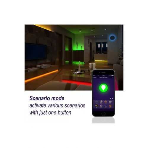 Set Banda LED Smart WiFi Woox R5093 5m RGB color + Alb cald 24W (150buc x 0.16W)