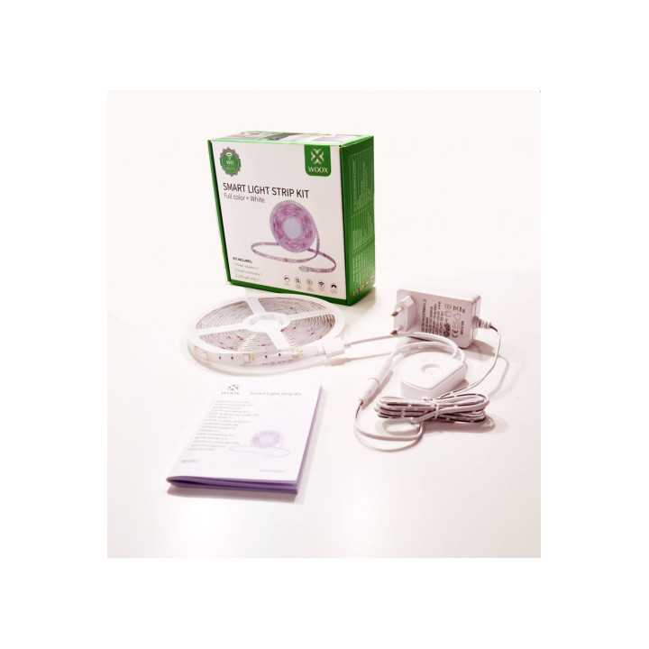 Set Banda LED Smart WiFi Woox R5093 5m RGB color + Alb cald 24W (150buc x 0.16W)