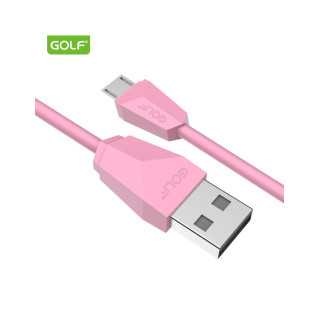 Cablu USB la micro USB Golf Diamond Sync Cablu roz 1m 2A GC-27m