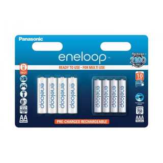 Set acumulatori Eneloop Ni-MH AA(R6) 1900mA +AAA (R3) 750mA B4+4 BKKJMCCE44E