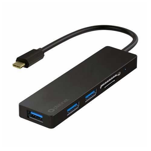 HUB Docking Station 5in1 USB TYPE C - 3x USB 3.0 si cititor carduri Platinet