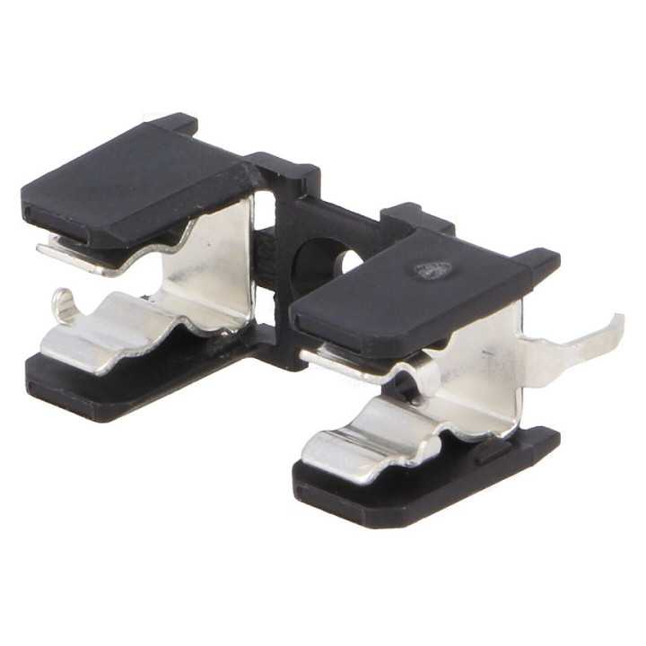 Suport clema sigurante cilindrice montare THT 5x20mm 10A SCHURTER 0031.8201