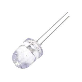 LED 10mm alb rece 10-15V 3000-4200mcd 30 Parte frontala convex OPTOSUPPLY OSW5DKA131A-12V