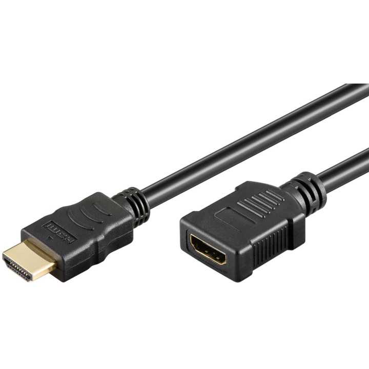 Cablu prelungitor HDMI tata - mama 3m HighSpeed v1.4 Ethernet 4K Ultra HD 2160p 30Hz Goobay