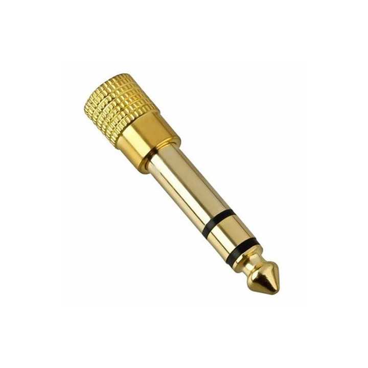 Adaptor aurit JACK 6.3 mm tata la JACK 3.5 mm mama STEREO 8012273